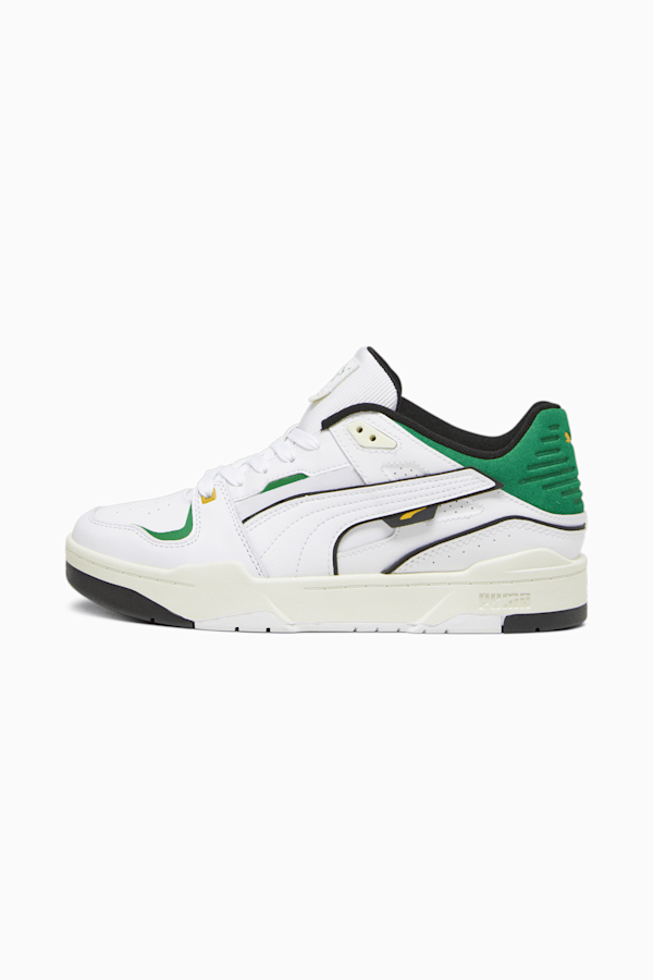 Slipstream Bball Sneakers, PUMA White-Archive Green, extralarge