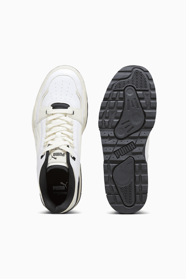 Puma black cheap leather sneakers