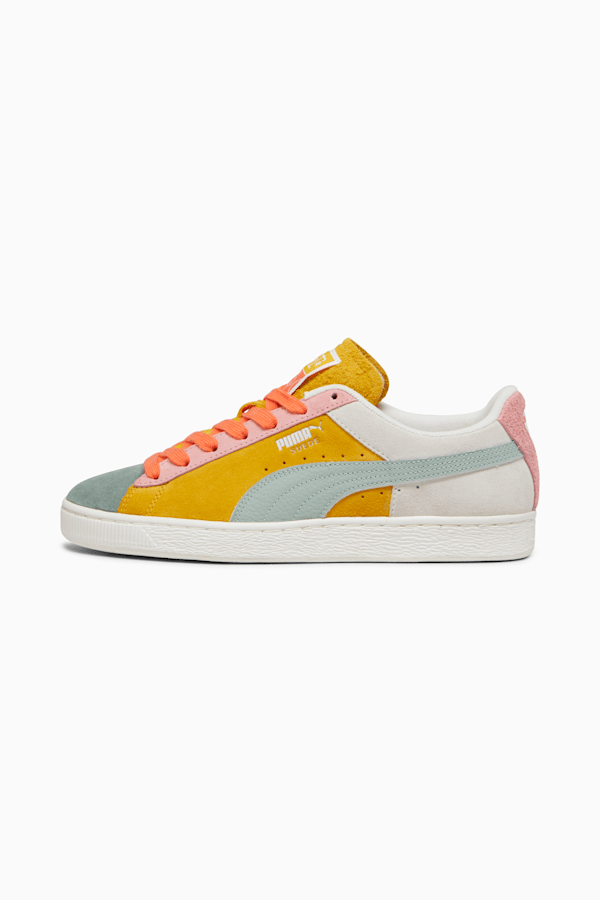 Suede Icons Of Unity Men's Sneakers, Warm White-Yellow Sizzle, extralarge