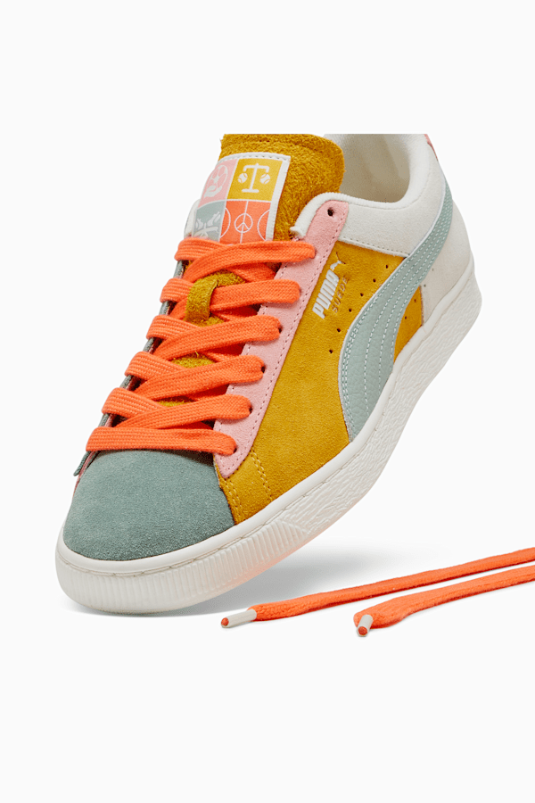 Suede Icons Of Unity Men's Sneakers, Warm White-Yellow Sizzle, extralarge