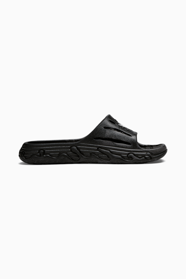 MB.03 Basketball Slides, PUMA Black-Feather Gray-Dark Coal, extralarge