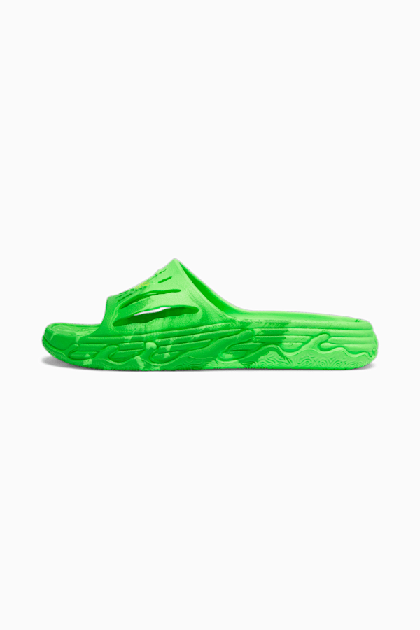MB.03 Basketball Slides, PUMA Green-Fluro Yellow Pes-Fluro Green Pes, extralarge