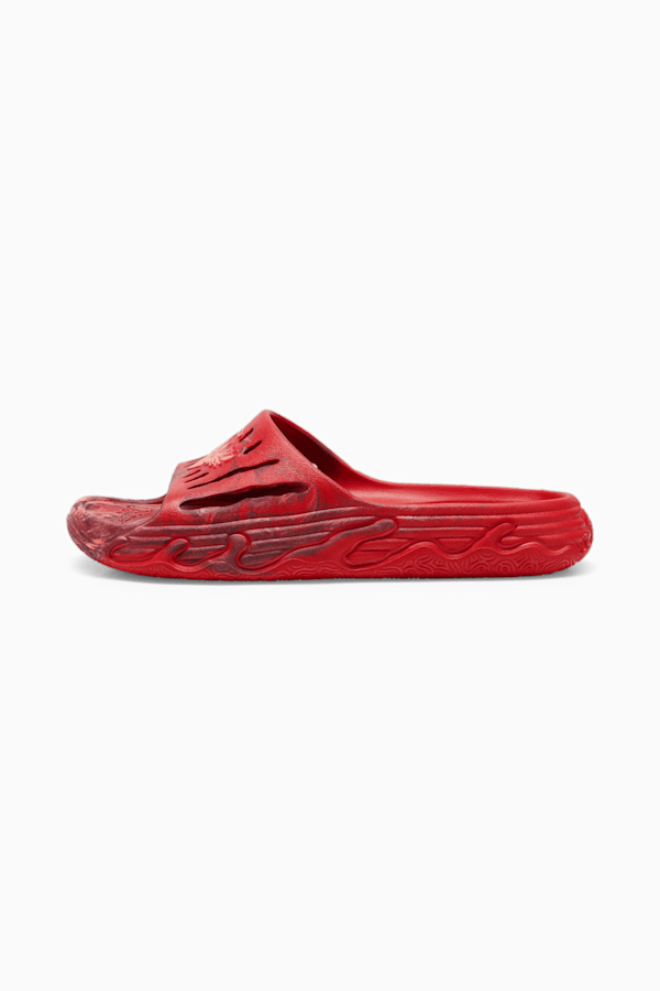 MB.03 Basketball Slides, For All Time Red-Fluro Peach Pes-Team Regal Red, extralarge