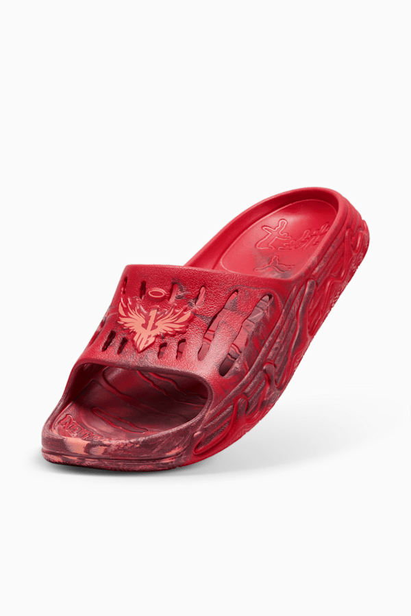 MB.03 Basketball Slides, For All Time Red-Fluro Peach Pes-Team Regal Red, extralarge