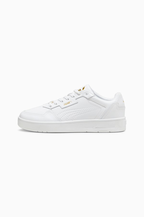 Court Classic Lux Sneakers, PUMA White-PUMA Gold, extralarge-GBR