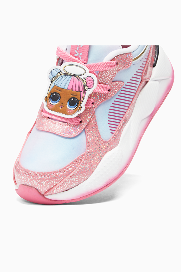 Pink puma trainers with bow hotsell