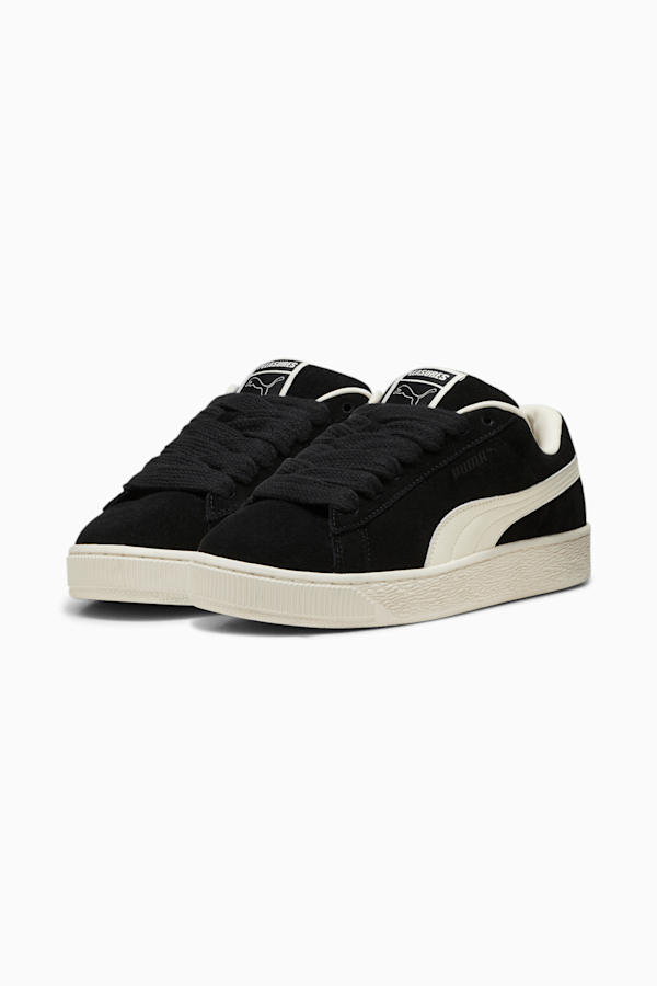 PUMA x PLEASURES Suede XL Sneakers, PUMA Black-Frosted Ivory, extralarge-GBR