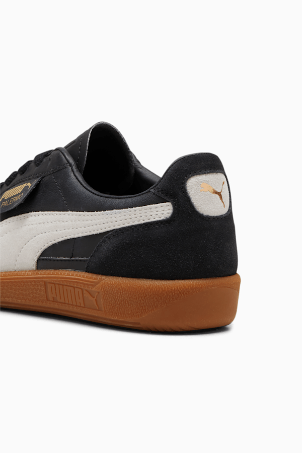 Palermo Leather Sneakers Unisex, PUMA Black-Feather Gray-Gum, extralarge