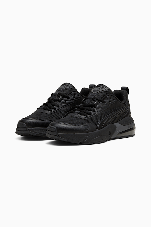 Kids black puma shoes best sale