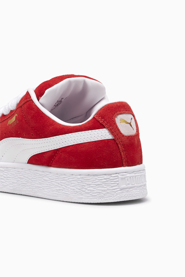 Suede XL Youth Sneakers, For All Time Red-PUMA White, extralarge