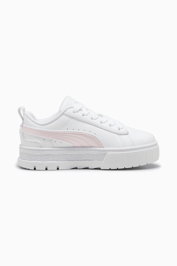 Mayze Lth Piping Kids Sneakers, PUMA White-Whisp Of Pink-Dewdrop, extralarge-GBR