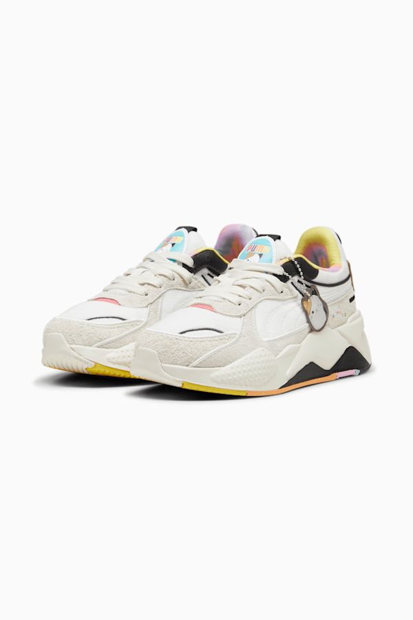 PUMA x SQUISHMALLOWS RS-X Cam Youth Sneakers, Warm White-Alpine Snow-Lemon Meringue, extralarge