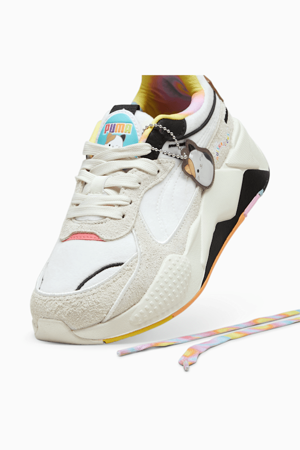 PUMA x SQUISHMALLOWS RS-X Cam Youth Sneakers, Warm White-Alpine Snow-Lemon Meringue, extralarge
