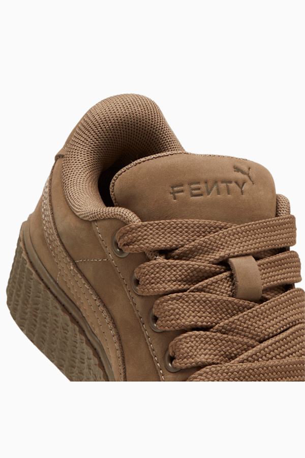 FENTY x PUMA Creeper Phatty Earth Tone Sneakers Kids, Totally Taupe-PUMA Gold-Warm White, extralarge