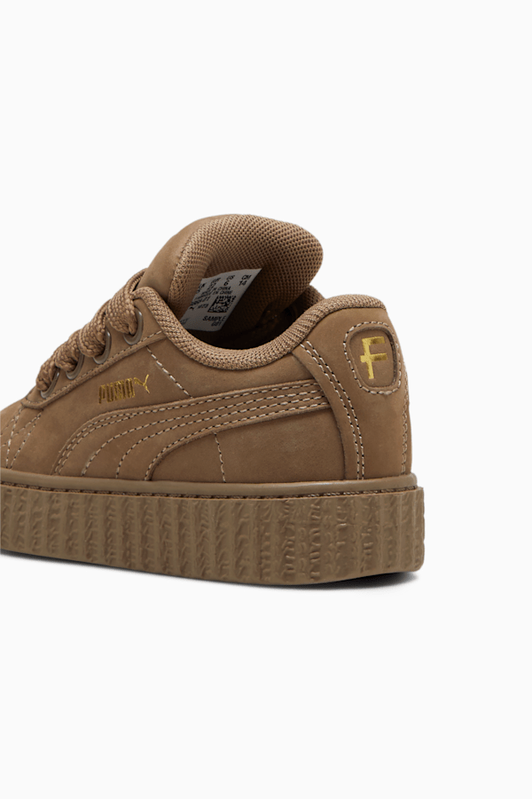 FENTY x PUMA Creeper Phatty Earth Tone Sneakers Toddler, Totally Taupe-PUMA Gold-Warm White, extralarge