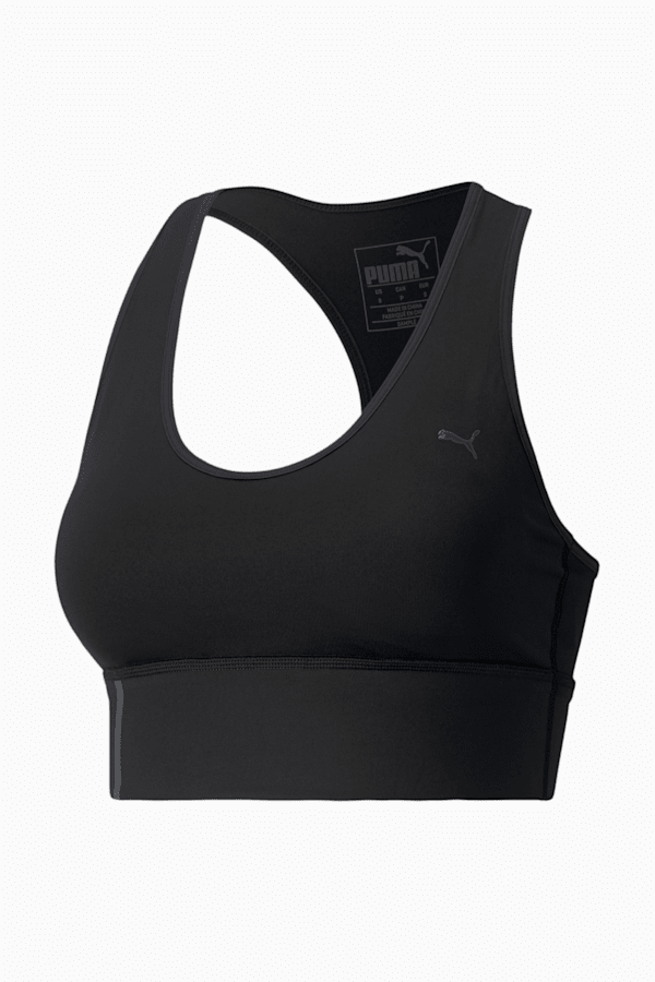 Women's PUMA All-In Long Line Bra in Black size XL