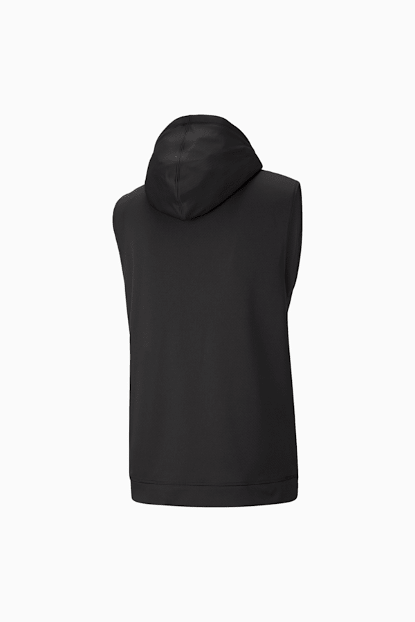 Basic Black Sleeveless Compression Hoodie in 2023