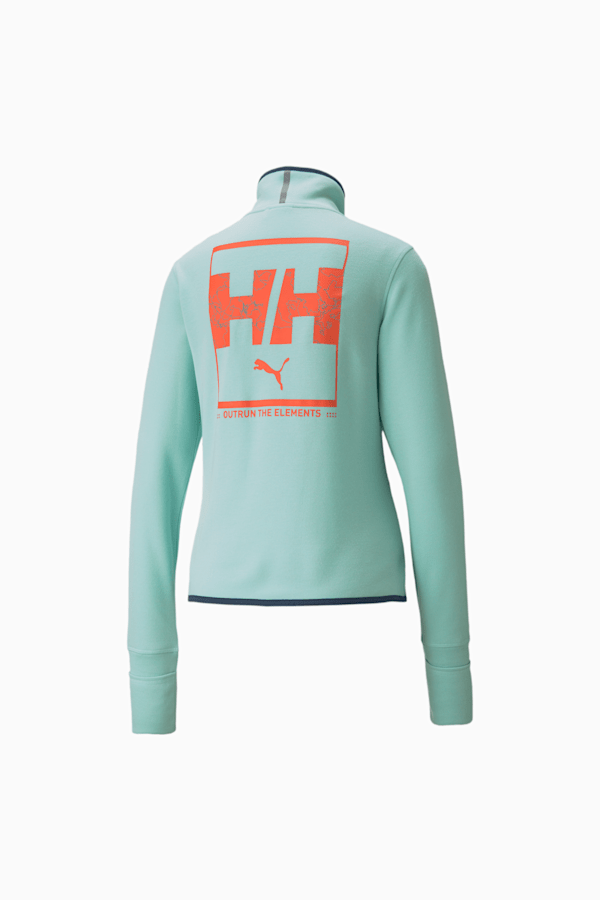 PUMA x HELLY HANSEN Quarter-Zip Women's Running Pullover, Eggshell Blue, extralarge