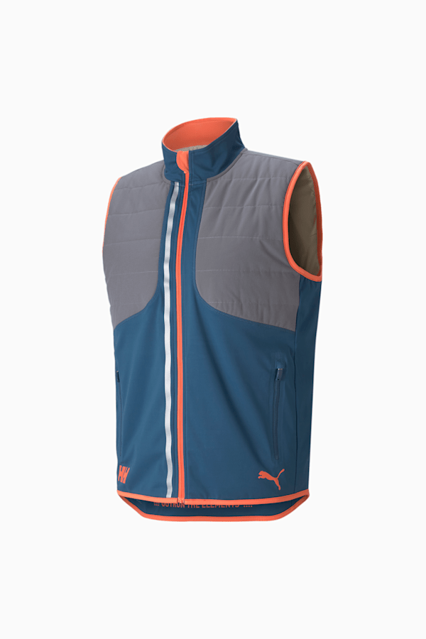 PUMA x HELLY HANSEN Men's Running Vest, Intense Blue-Hot Coral, extralarge