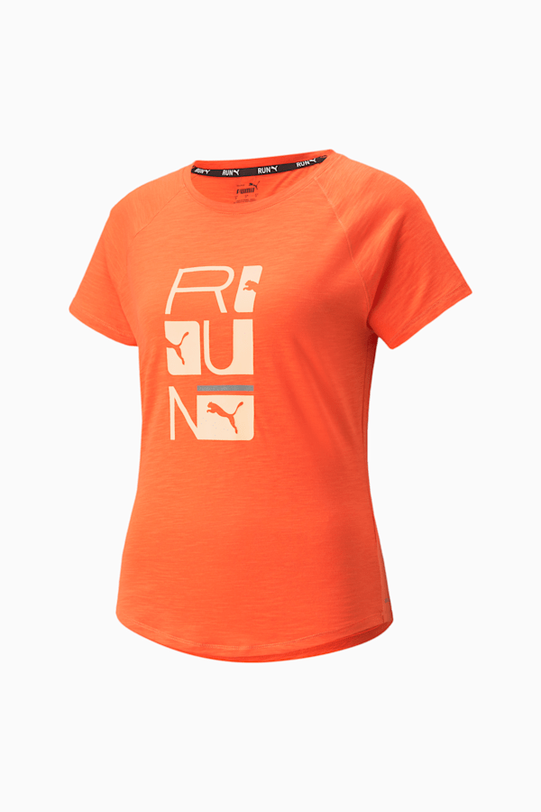 5K Logo Short Sleeve Women's Running Tee, Firelight, extralarge