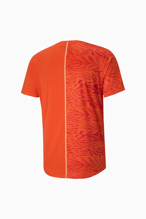 Nike Yoga Dri Fit Graphic Short Sleeve T-Shirt Orange