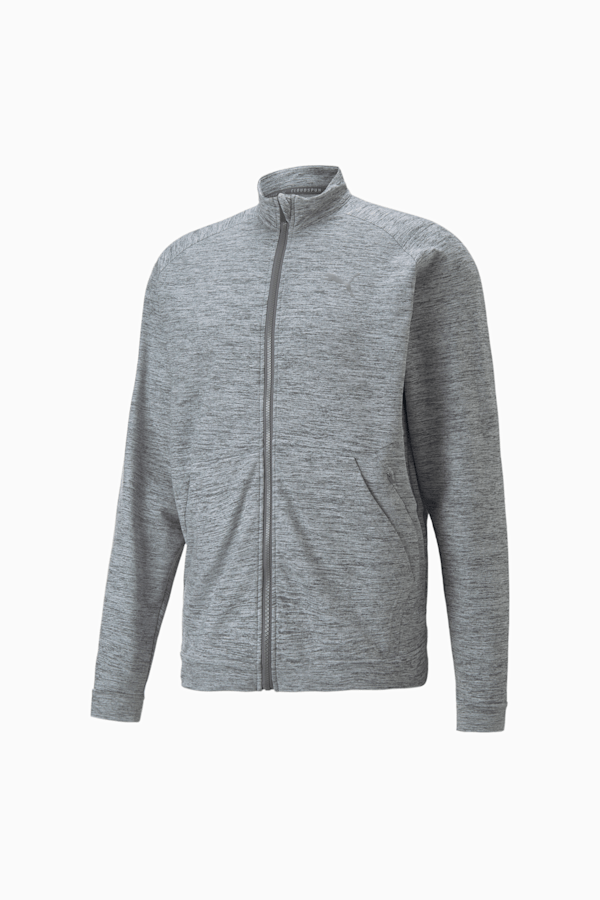 CLOUDSPUN Full-Zip Men's Training Jacket, Medium Gray Heather, extralarge