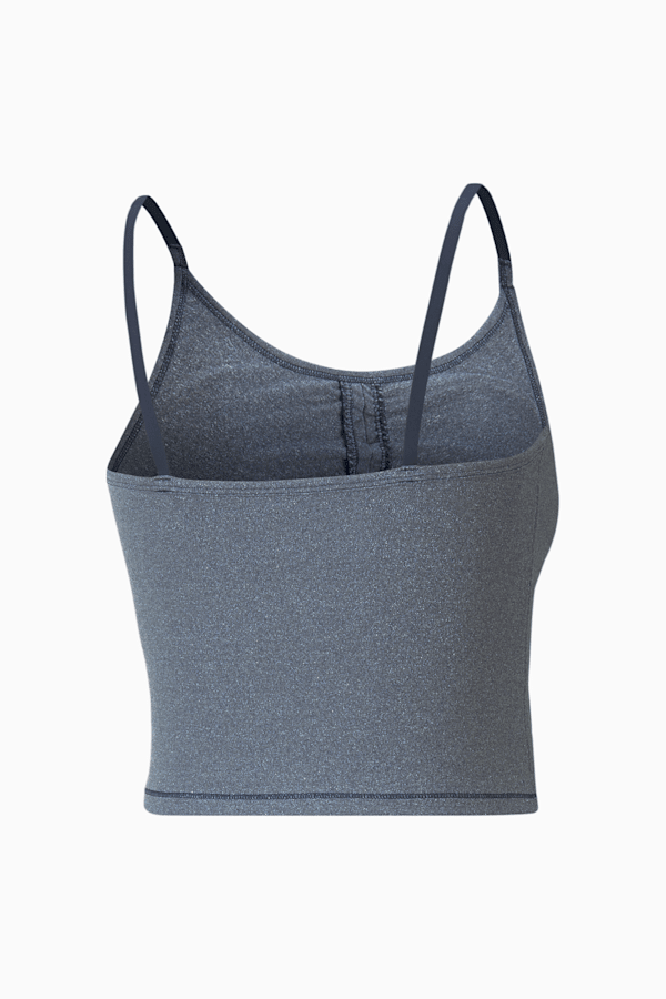 Studio Foundation Ruched Women's Training Tank Top, Marine Blue Heather, extralarge-GBR