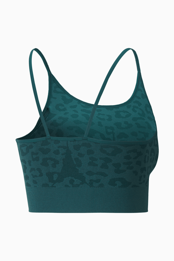 FormKnit Seamless Long Training Bra Women, Varsity Green-leopard print, extralarge-GBR