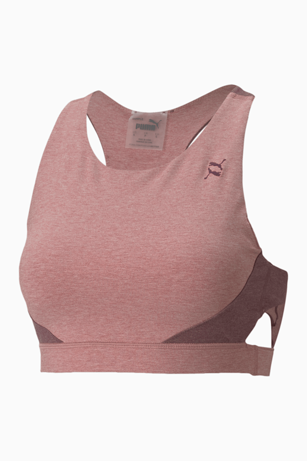 Soutien-gorge d’entraînement Exhale Colourblock Studio Femme, Dusty Orchid Heather-Dusty Plum Heather-color block, extralarge