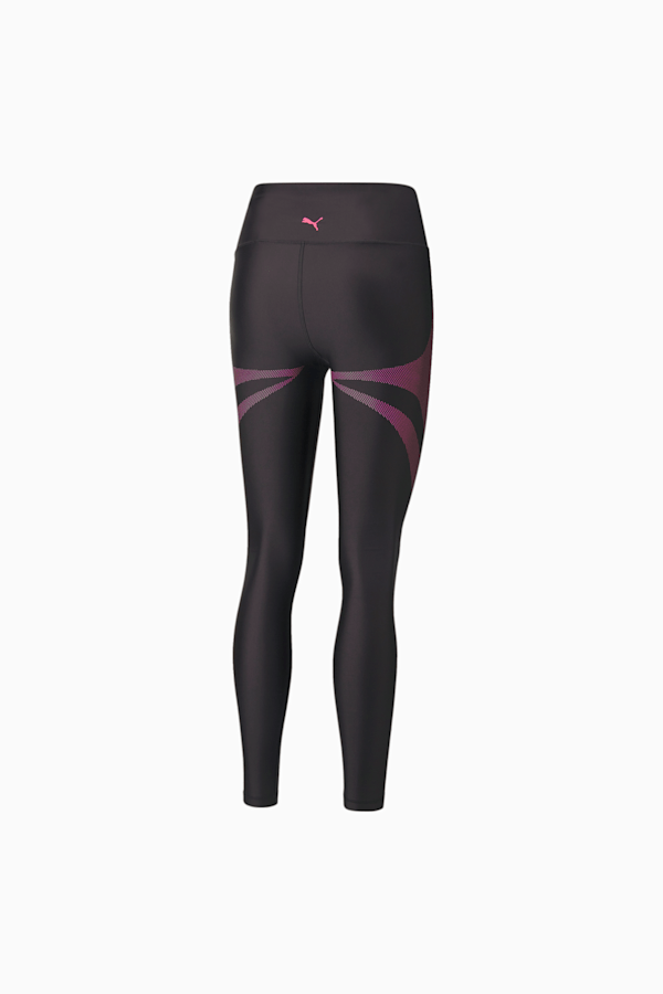 Eversculpt High Waisted Full Length Training Leggings Women, Puma Black-Sunset Pink, extralarge