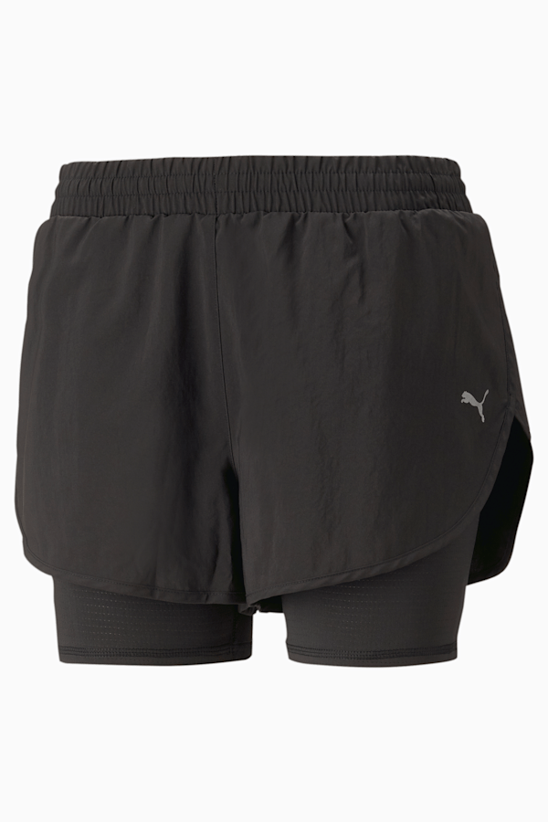 Buy women Black Regular Fit 2-in-1 Shorts with Skinny Leggings – Breakbounce