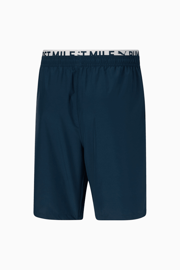 PUMA x FIRST MILE Men's Woven Running Shorts, Marine Blue-Puma White, extralarge