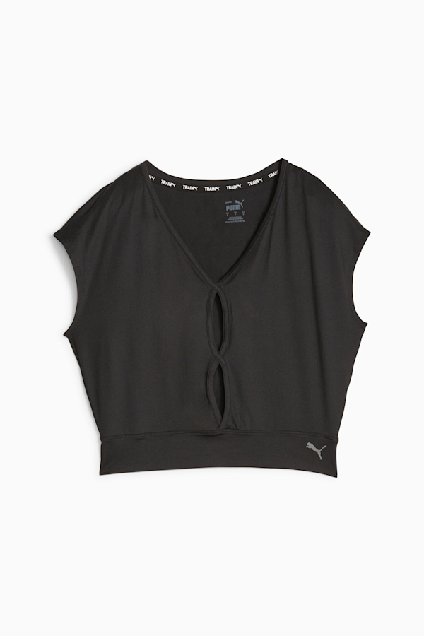 Studio Yogini Lite Trend Women's Training Tee, PUMA Black, extralarge