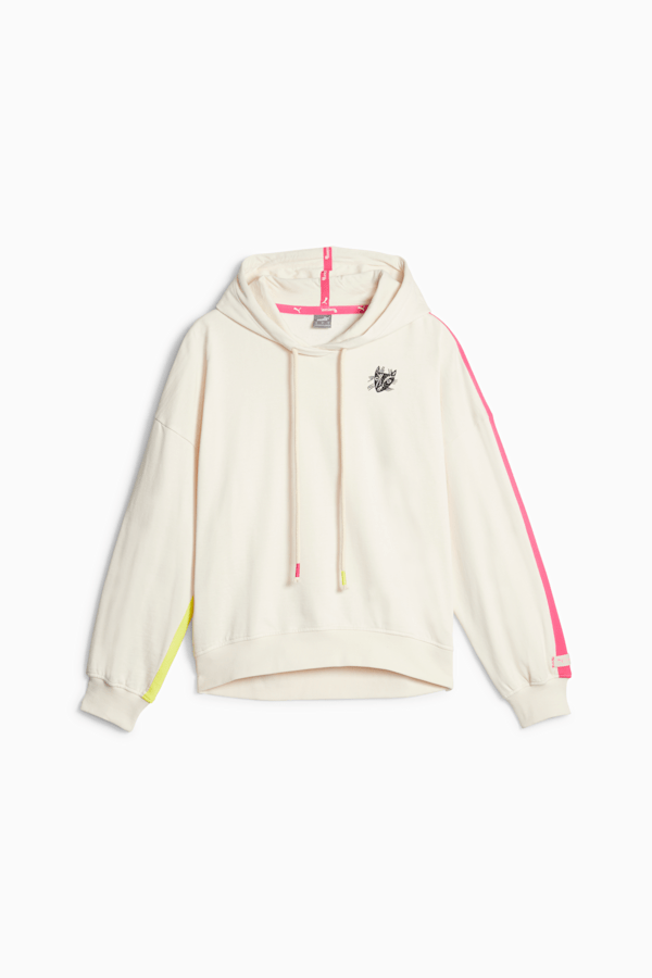 PUMA x LEMLEM Women's Fleece Training Hoodie, Ghost Pepper, extralarge