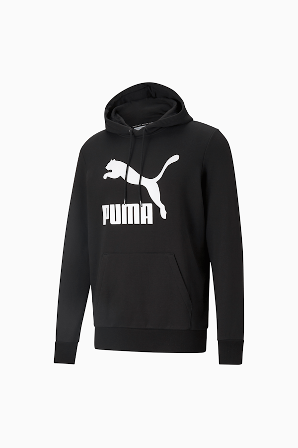 Puma black hoodie mens store