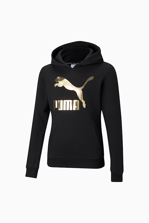 Puma hoodie black womens best sale