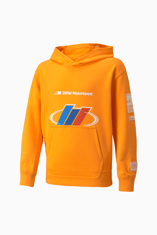 BMW M Motorsport Street Kids' Hoodie, Vibrant Orange, extralarge