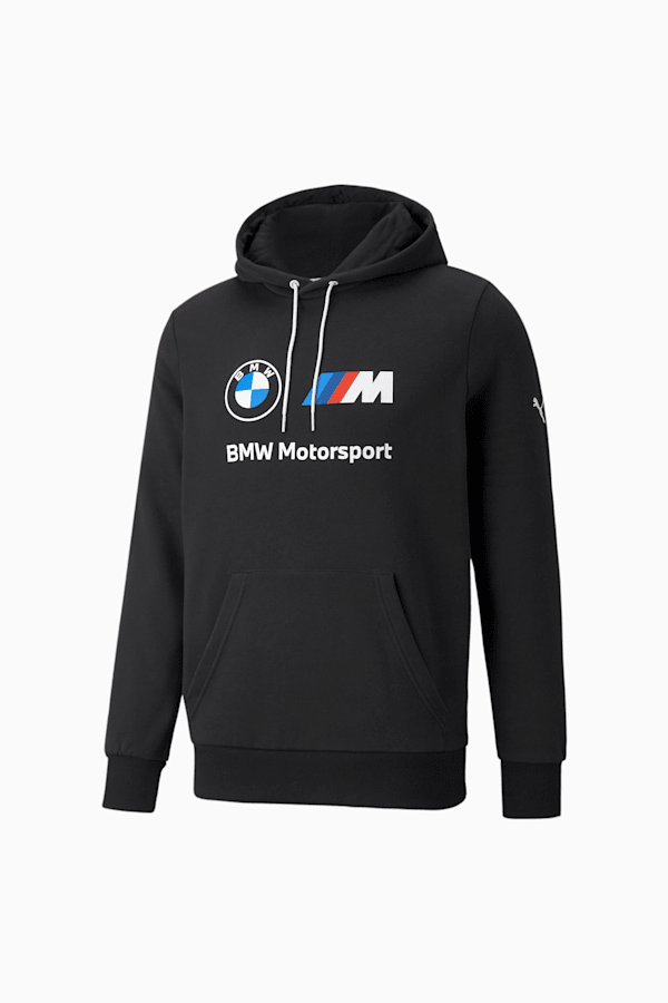 BMW M Motorsport Essentials Fleece Men's Hoodie, Puma Black, extralarge