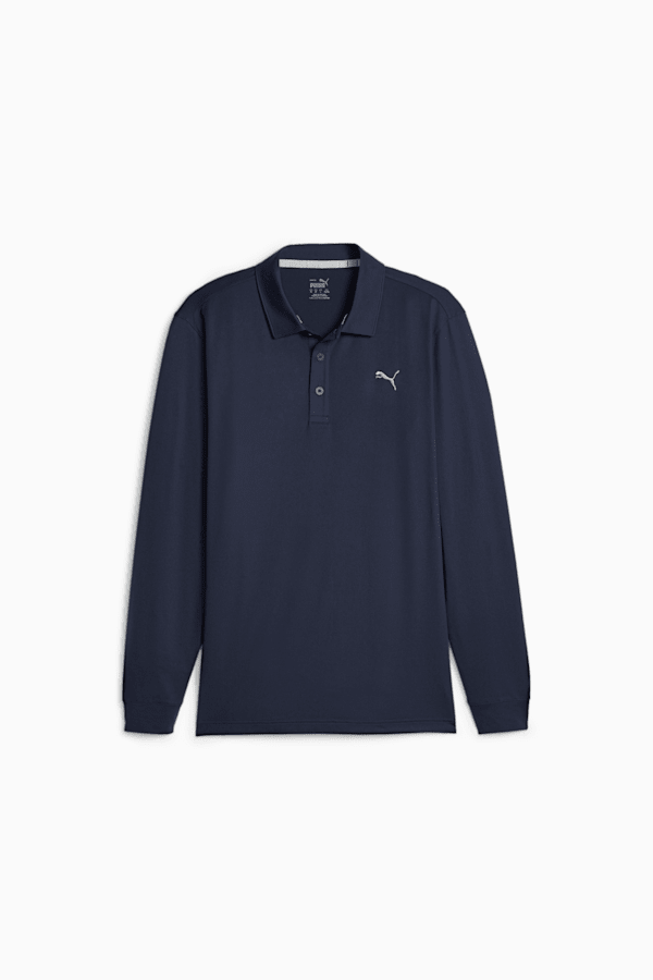 CLOUDSPUN Long Sleeve Golf Polo Shirt Men, Navy Blazer, extralarge-GBR