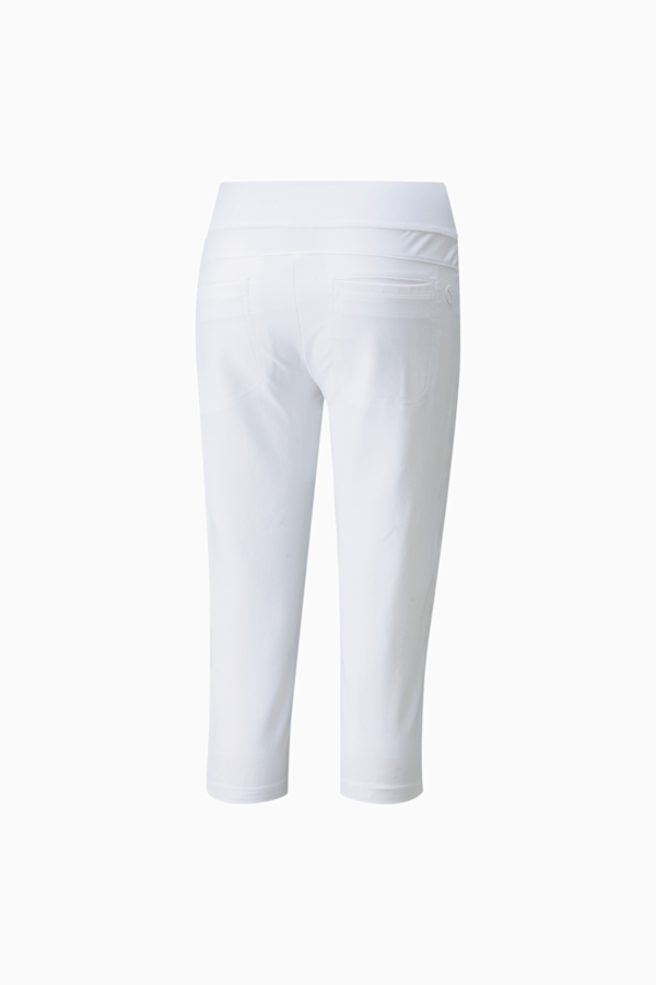 PWRSHAPE Women's Golf Capri Pants, Bright White, extralarge