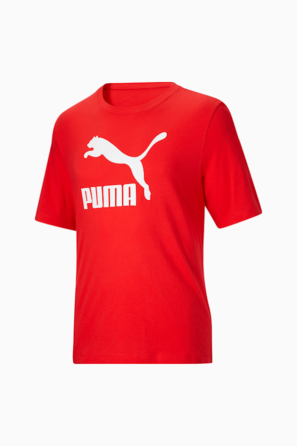 Classics Logo Men's Tee BT, High Risk Red-Puma White, extralarge