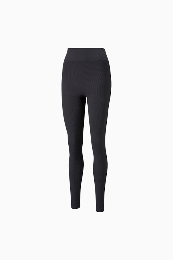 Buy Puma Women Black Solid Skinny Fit Cropped Tights - Tights for
