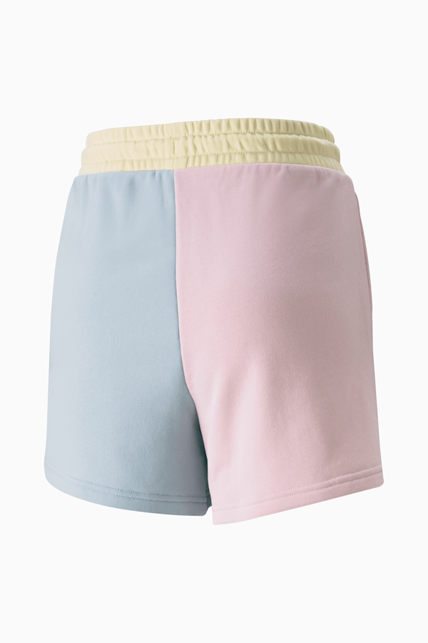 Puma shorts womens pink and blue top