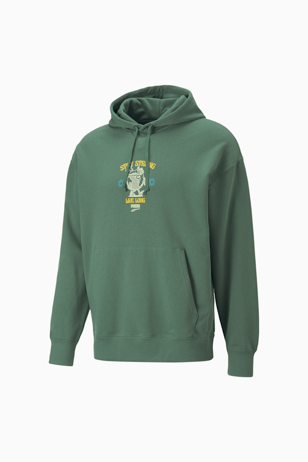 Downtown Graphic Men's Hoodie, Deep Forest, extralarge