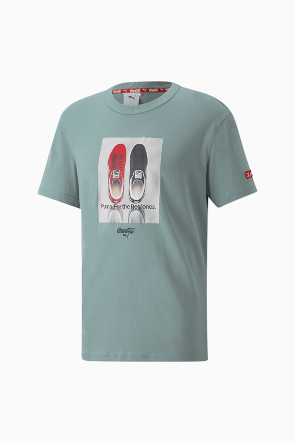 PUMA x COCA-COLA Men's Relaxed Tee, Slate, extralarge