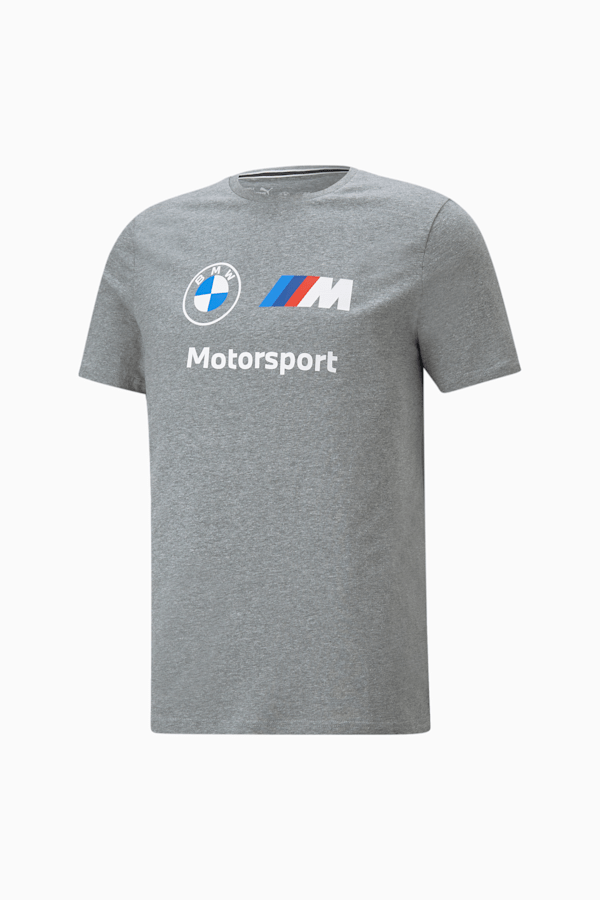 BMW M Motorsport Essentials Logo Tee Men, Medium Gray Heather, extralarge