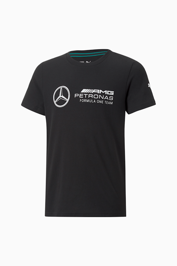 Mercedes-AMG Petronas Motorsport Essentials Logo Tee Youth, Puma Black, extralarge-GBR