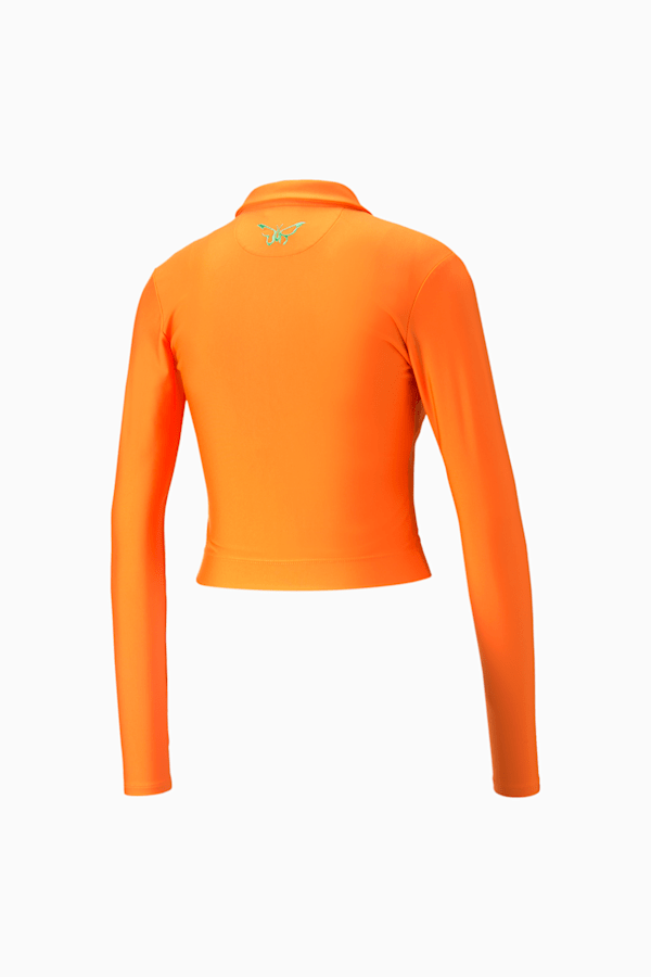 PUMA x DUA LIPA Women's Fitted Tee, Carrot, extralarge