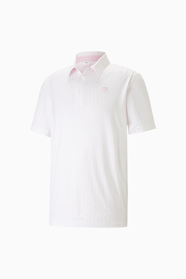 PUMA x ARNOLD PALMER Mattr Sixty Two Golf Polo Shirt Men, Pale Pink, extralarge