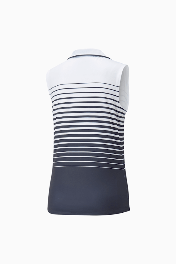 Mattr SL Stripe Golf Polo Shirt Women, Navy Blazer, extralarge-GBR